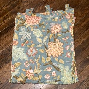 Floral tree curtain.